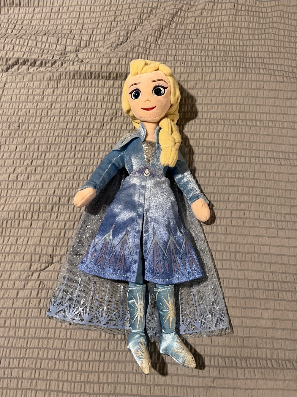 Ty Disney Frozen 2 Elsa Sparkle Plush Doll Soft Toy Blue Dress